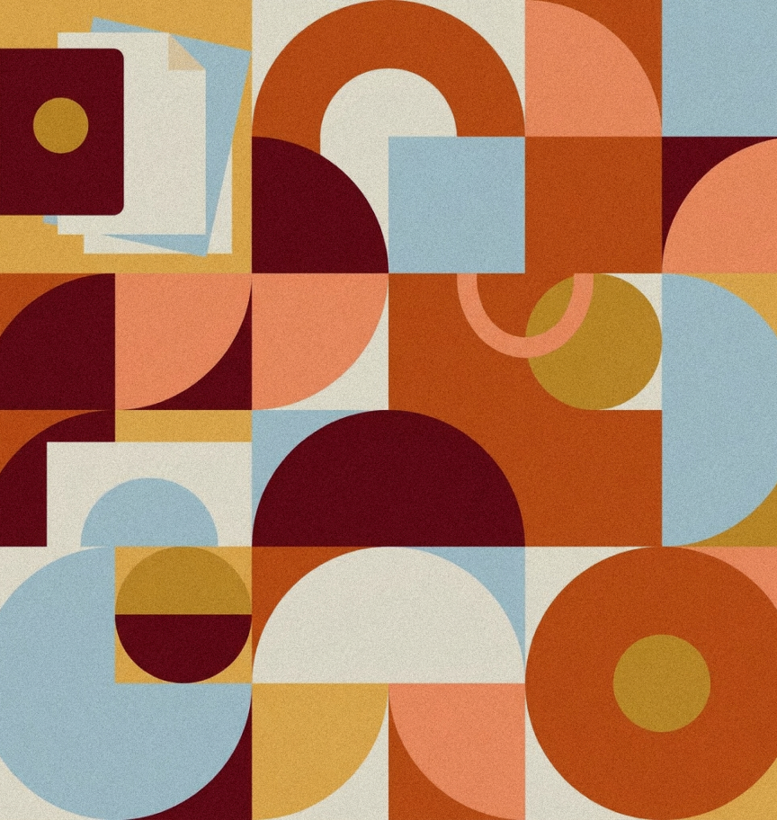 Abstract new life artwork from the Flora services design.